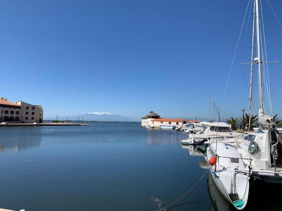 T2 Neuf + Bateau / Piscine Super Infrastructures Daire Le Barcarès Dış mekan fotoğraf